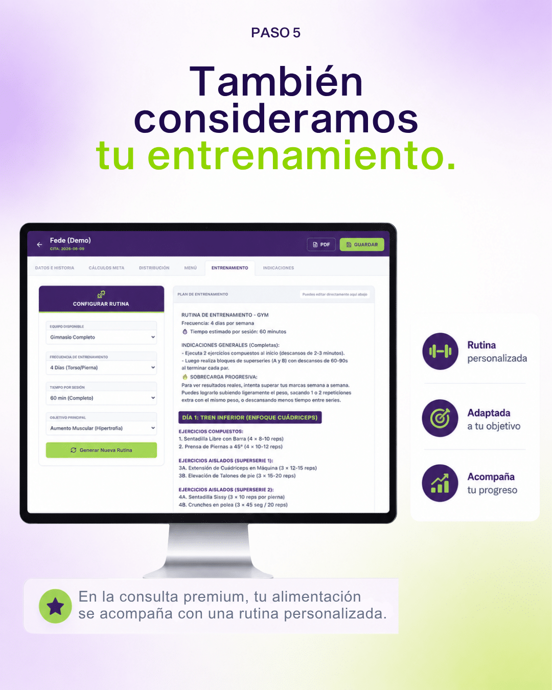Rutinas de entrenamiento Nutryt