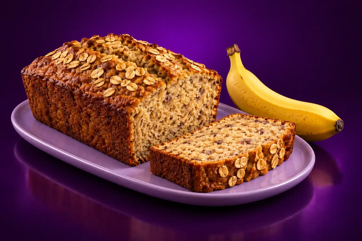 Pan de plátano y avena: receta paso a paso