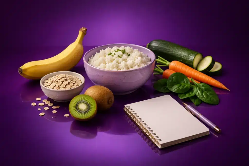 Alimentos y libreta para personalizar la dieta en síndrome de intestino irritable
