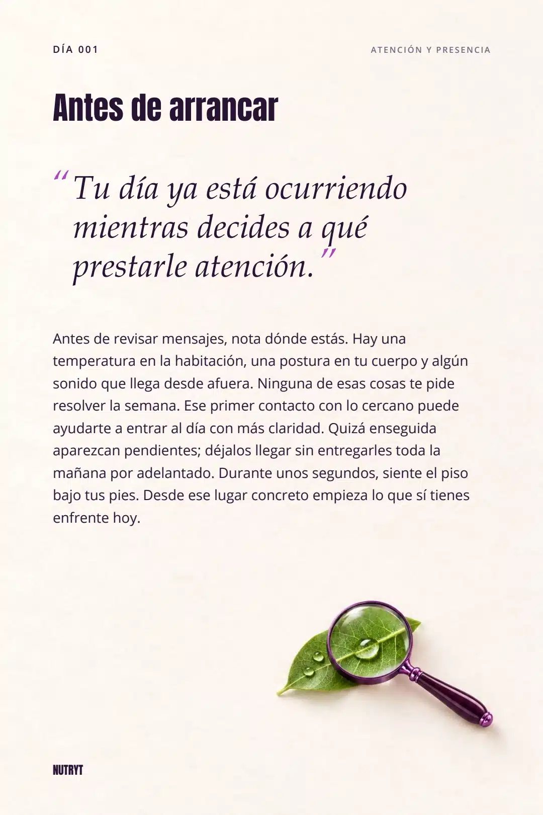 Antes de arrancar: página real del PDF