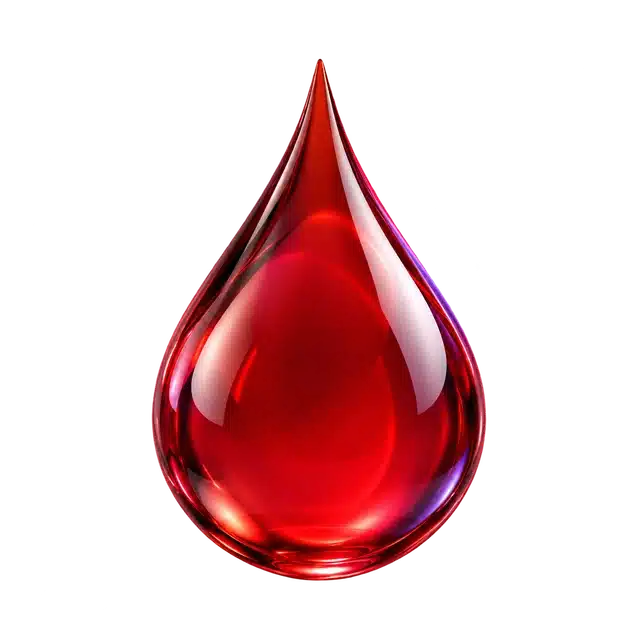 Gota roja como símbolo del ciclo menstrual