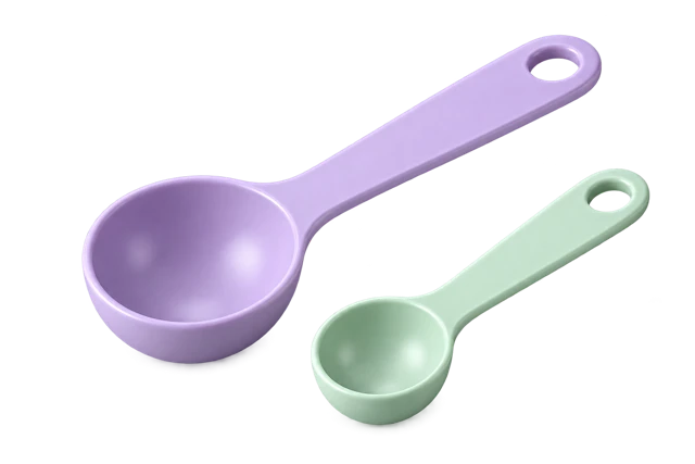Cucharas medidoras ilustradas